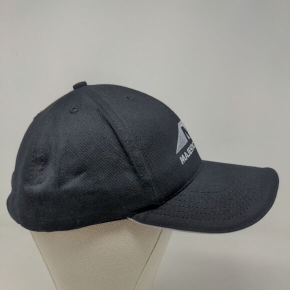 Majestic Steel USA Men's Slideback Hat Black Adjustable Embroidered Logo - Picture 4 of 7